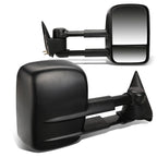 99-06 Chevrolet Silverado GMC Sierra Manual Towing Mirrors Pair Black