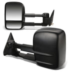 99-06 Chevrolet Silverado GMC Sierra Manual Towing Mirrors Pair Black