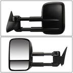99-06 Chevrolet Silverado GMC Sierra Manual Towing Mirrors Pair Black