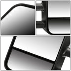 99-06 Chevrolet Silverado GMC Sierra Manual Towing Mirrors Pair Black