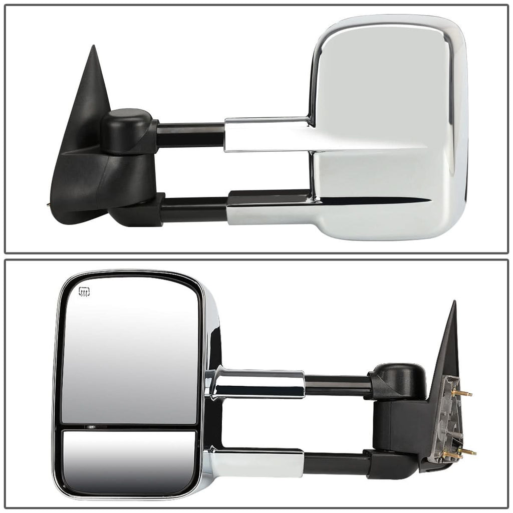 99-06 Chevrolet Silverado / GMC Sierra Manual Towing Mirrors - Chrome