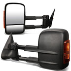 99-06 Chevrolet Silverado / GMC Sierra Manual Towing Mirrors - Black