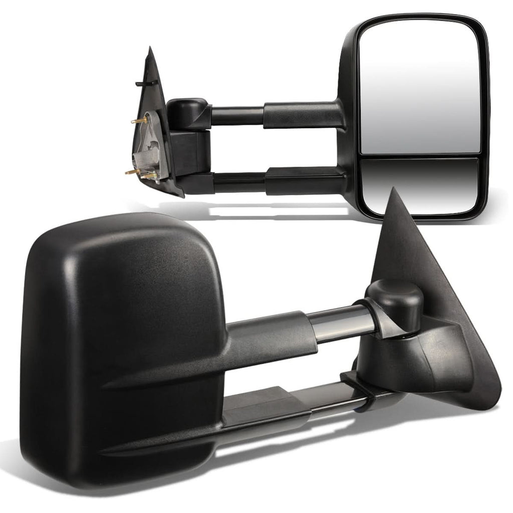 1997-2003 Ford F-150 Manual Towing Mirrors Pair Black