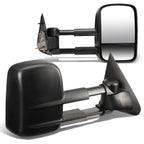 1997-2003 Ford F-150 Manual Towing Mirrors Pair Black
