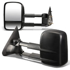 1997-2003 Ford F-150 Manual Towing Mirrors Pair Black