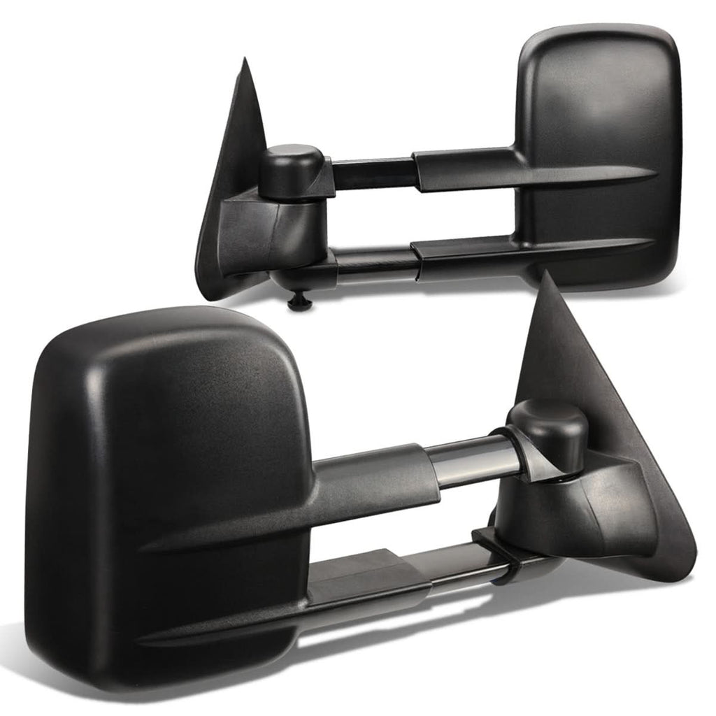 1997-2003 Ford F-150 Manual Towing Mirrors Pair Black