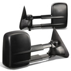 1997-2003 Ford F-150 Manual Towing Mirrors Pair Black