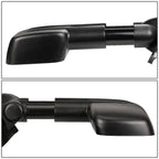 1997-2003 Ford F-150 Manual Towing Mirrors Pair Black
