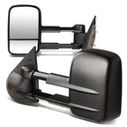 2007-2012 Chevrolet Silverado Towing Mirrors - Manual Black Pair