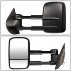 2007-2012 Chevrolet Silverado Towing Mirrors - Manual Black Pair