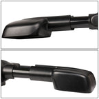 2007-2012 Chevrolet Silverado Towing Mirrors - Manual Black Pair