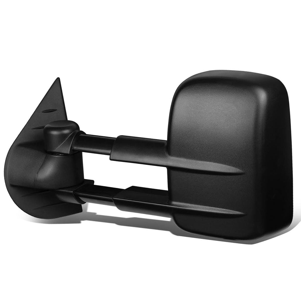 2007-2013 Chevrolet Silverado Left Manual Towing Mirror Black