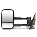 2007-2013 Chevrolet Silverado Left Manual Towing Mirror Black
