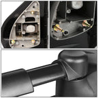 2007-2013 Chevrolet Silverado Right Towing Mirror Manual Black