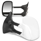 99-07 Ford F-250 F-350 F-450 F-550 Manual Towing Mirrors Chrome Pair