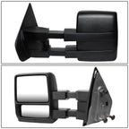 2004-2014 Ford F-150 Towing Mirrors Pair Black Unpowered