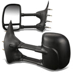 03-07 Ford E-150 E-250 E-350 Towing Mirrors - Manual Black Pair