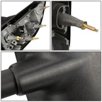 03-07 Ford E-150 E-250 E-350 Towing Mirrors - Manual Black Pair