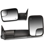 98-02 Dodge Ram Powered Heated Towing Mirrors - Black Pair