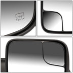98-02 Dodge Ram Powered Heated Towing Mirrors - Black Pair