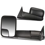 94-02 Dodge Ram Manual Towing Mirrors - Black Pair