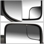 94-02 Dodge Ram Right Manual Towing Mirror - Black