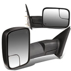 02-09 Dodge Ram 1500/2500/3500 Powered Heated Towing Mirrors Pair Black
