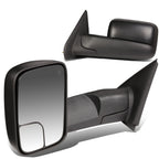 02-09 Dodge Ram 1500/2500/3500 Powered Heated Towing Mirrors Pair Black