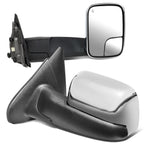 02-09 Dodge Ram Towing Mirrors Pair Powered Heated Chrome
