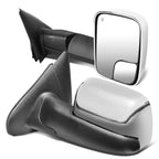 02-09 Dodge Ram Towing Mirrors Pair Powered Heated Chrome