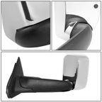 02-09 Dodge Ram Towing Mirrors Pair Powered Heated Chrome