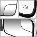 02-09 Dodge Ram Towing Mirrors Pair Powered Heated Chrome