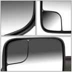 2002-2009 Dodge Ram Manual Towing Mirror - Left Side Black