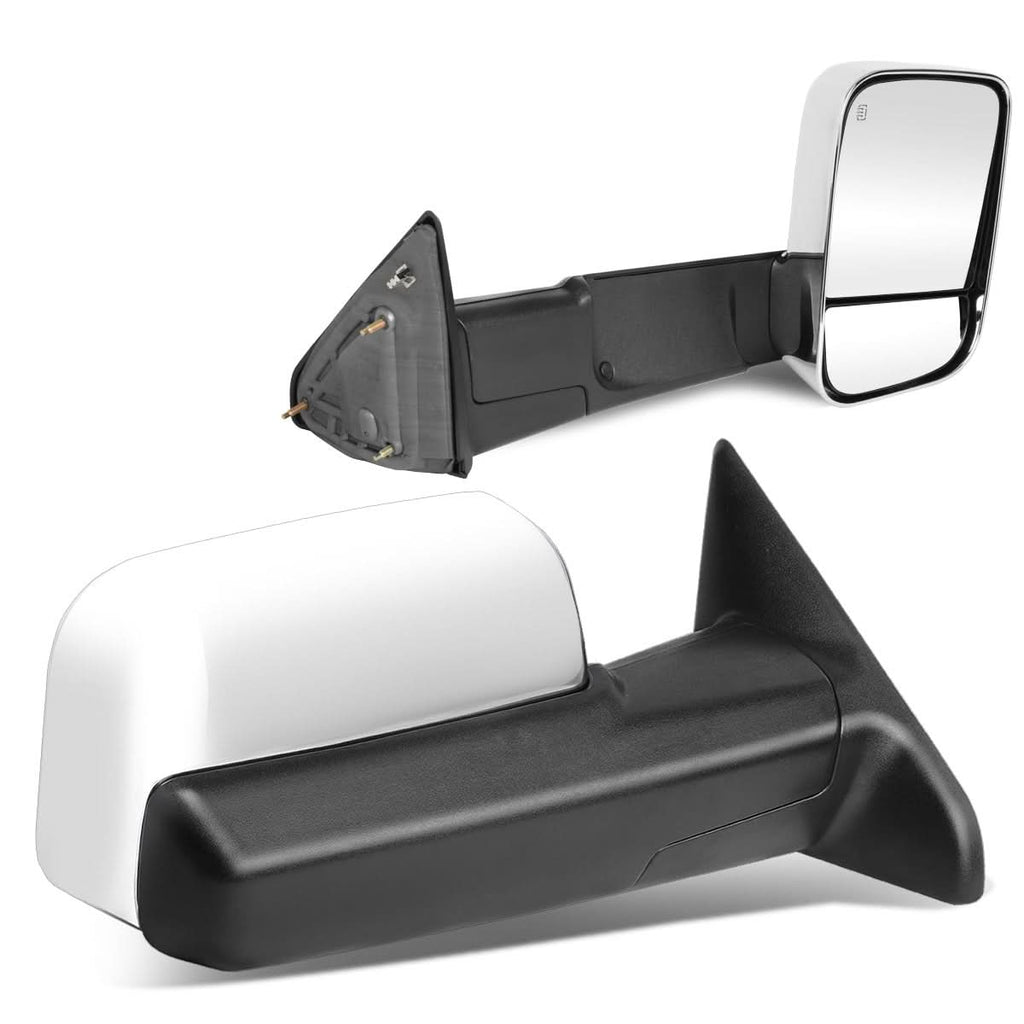 09-16 Dodge Ram Powered Heated Towing Mirrors - Chrome Pair