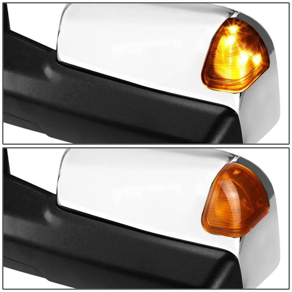 09-16 Dodge Ram Powered Heated Towing Mirrors w/ LED Signal Chrome