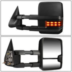 03-07 Chevrolet Silverado Sierra Tahoe Suburban Towing Mirrors Pair Manual