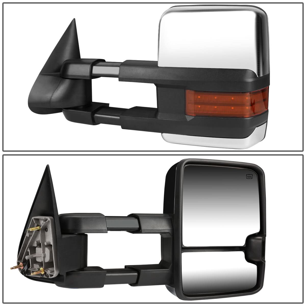 03-07 Chevy Silverado GMC Sierra Towing Mirrors Powered Heated LED