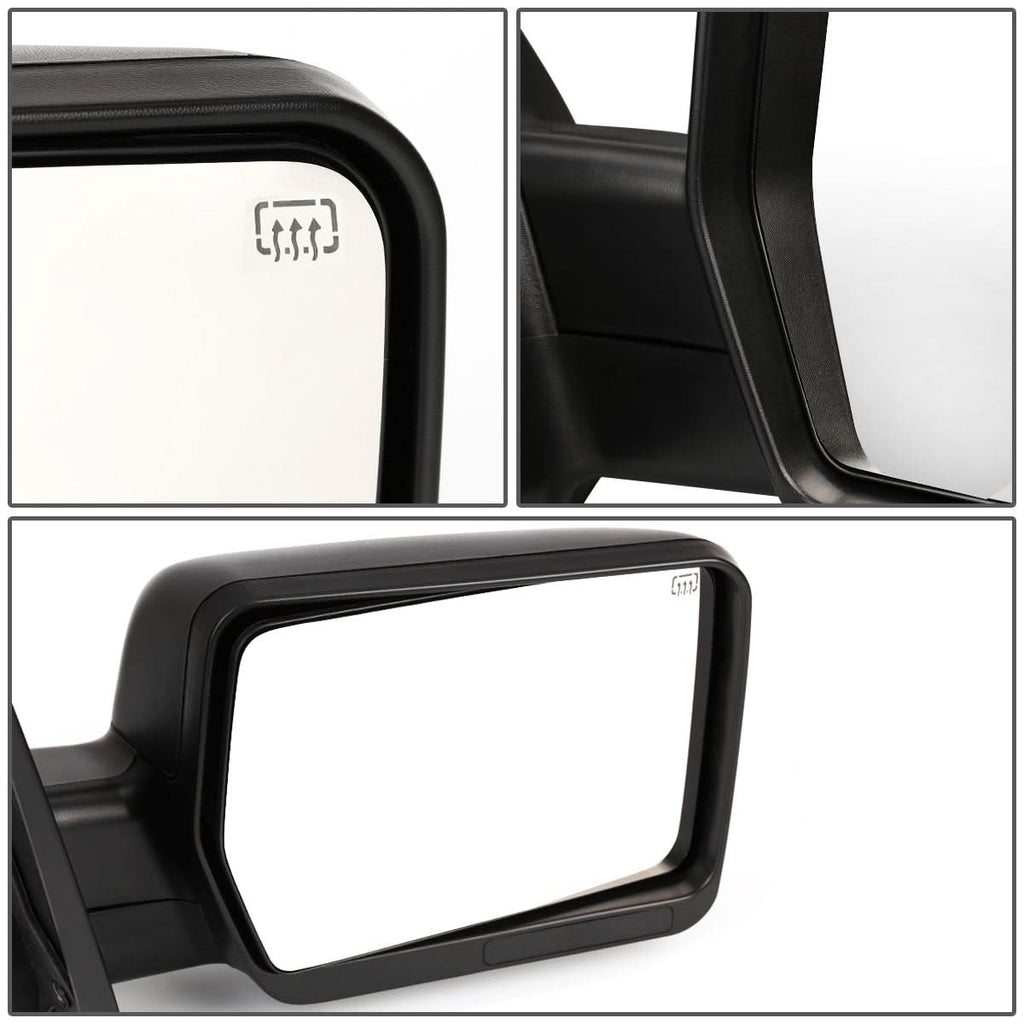04-14 Ford F-150 Powered Heated Towing Mirror - Right Side Black