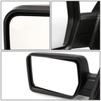 2004-2014 Ford F-150 Left Towing Mirror - Manual Black
