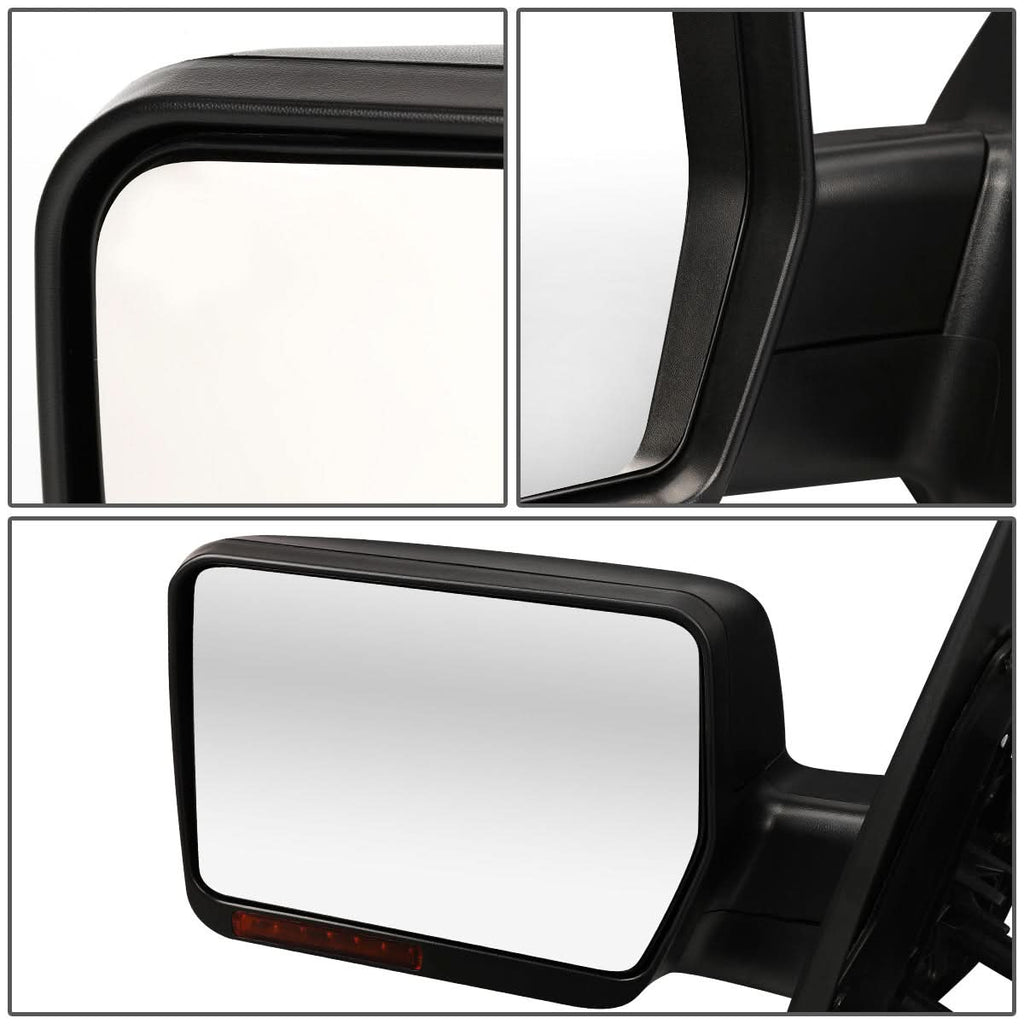 2004-2014 Ford F-150 Left Manual Towing Mirror w/ LED Signal