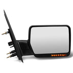 2004-2014 Ford F-150 Right Towing Mirror Manual LED Signal Black