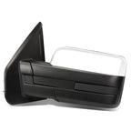 2004-2014 Ford F-150 Left Towing Mirror Manual Chrome
