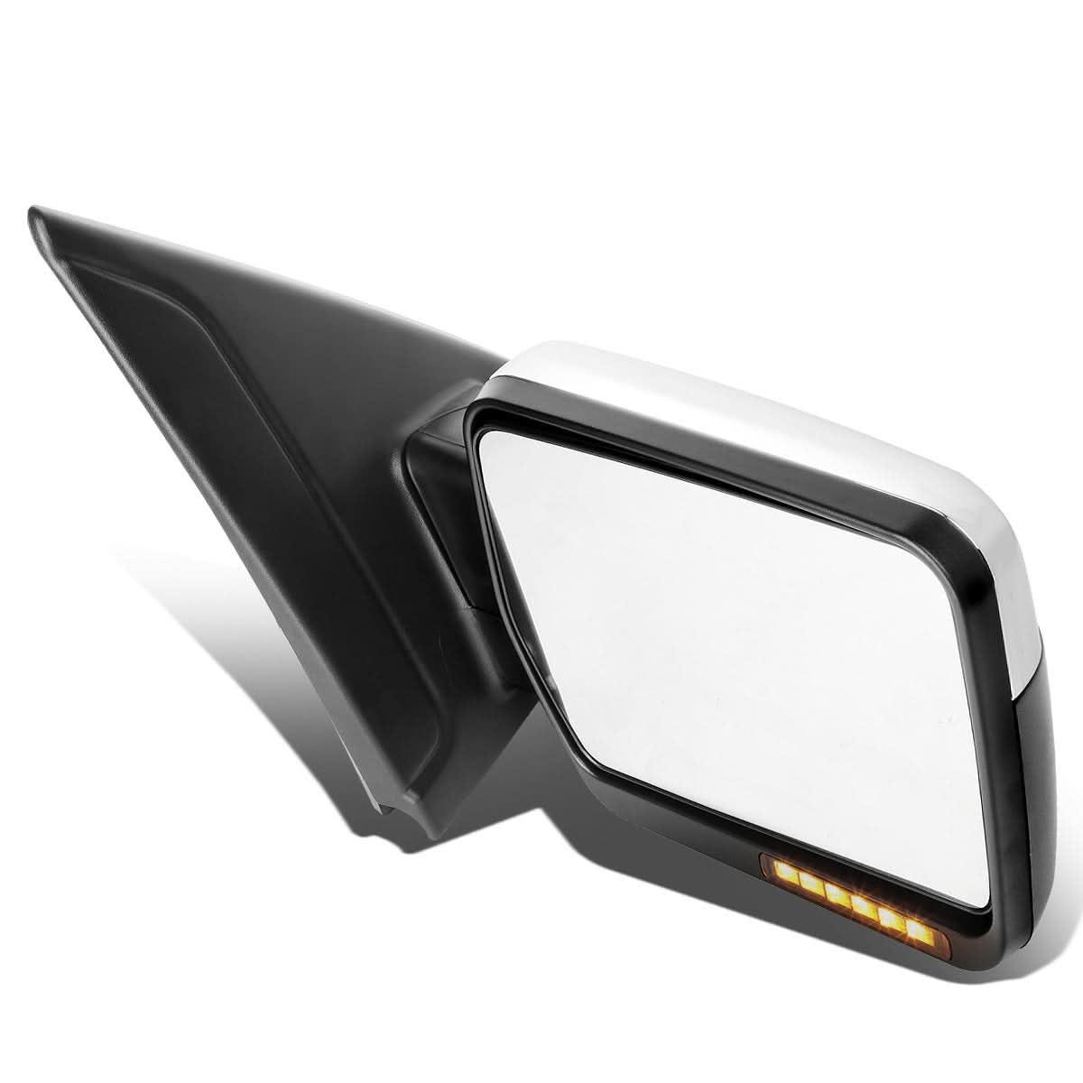 2004-2014 Ford F-150 Right Manual Towing Mirror - LED Amber Signal