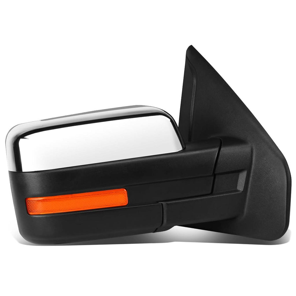 2004-2014 Ford F-150 Right Manual Towing Mirror - LED Amber Signal