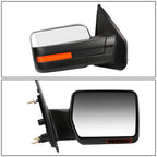 2004-2014 Ford F-150 Right Manual Towing Mirror - LED Amber Signal