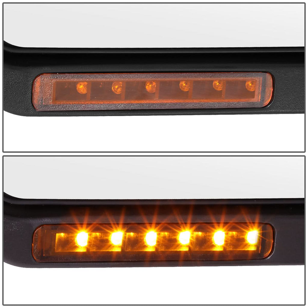 2004-2014 Ford F-150 Right Manual Towing Mirror - LED Amber Signal
