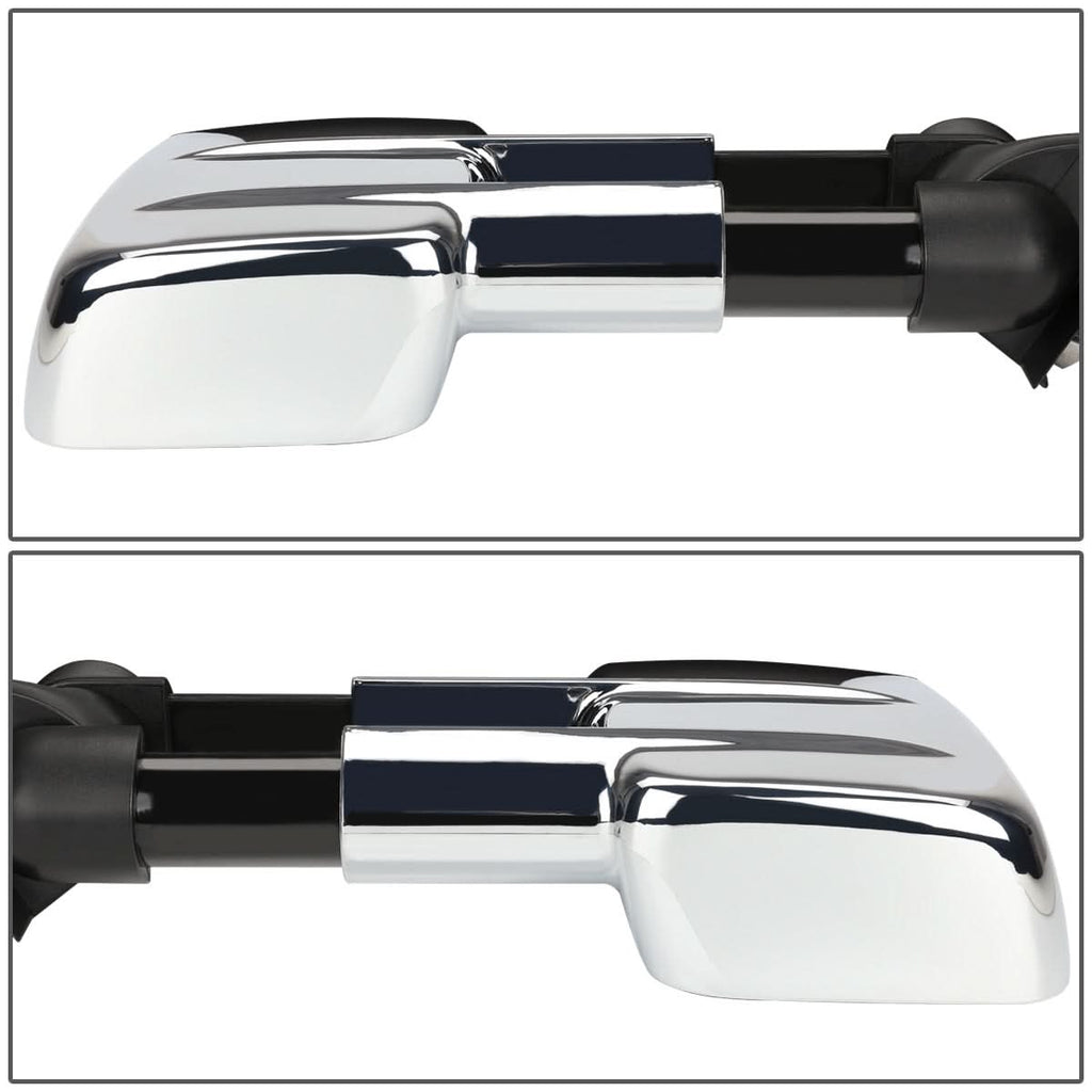 88-02 Chevrolet C/K Pickup Manual Towing Mirrors Chrome Pair