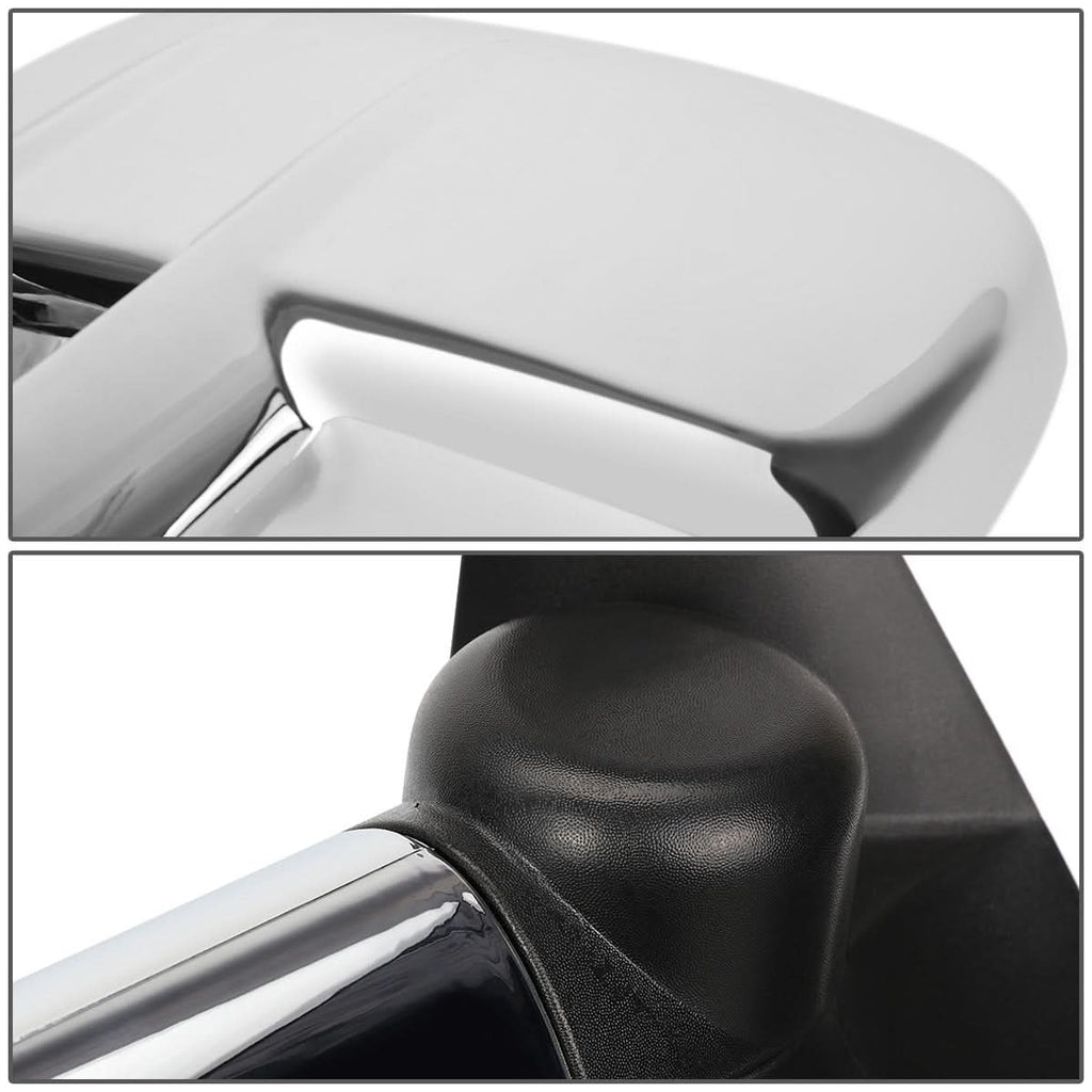 88-02 Chevrolet C/K Pickup Manual Towing Mirrors Chrome Pair