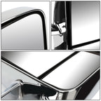 88-02 Chevrolet C/K Pickup Manual Towing Mirrors Chrome Pair