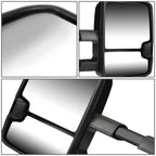 88-02 Chevrolet GMC C/K Tahoe Yukon Towing Mirrors Powered LED Chrome